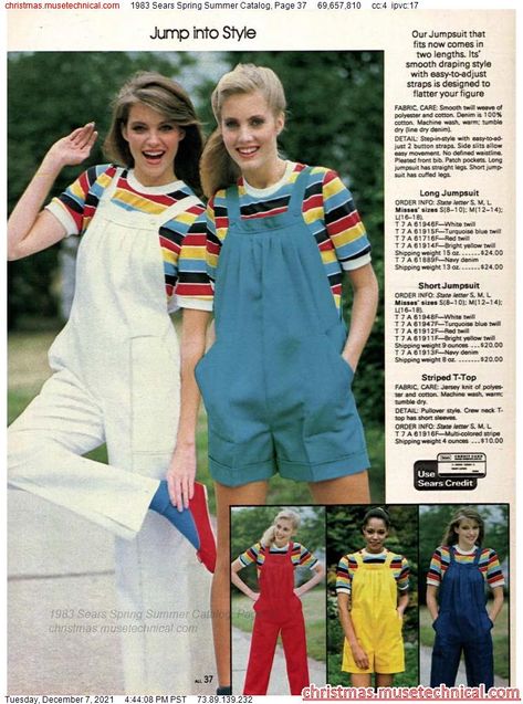 1983 Sears Spring Summer Catalog, Page 37 - Catalogs & Wishbooks 80's Clothes, 1980s Fashion Trends, 1980 Fashion, 80s Clothes, 80s Stuff, Vintage Kids Clothes, 80s 90s Fashion, Sears Catalog, 80's Fashion