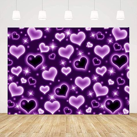 Old School Backdrop, 2000 Heart Background, Heart Backdrop Photoshoot, 2000s Background Photoshoot, Early 2000s Background, Early 2000s Backdrop, 2000 Decor, Early 2000 Party, 2000s Valentines