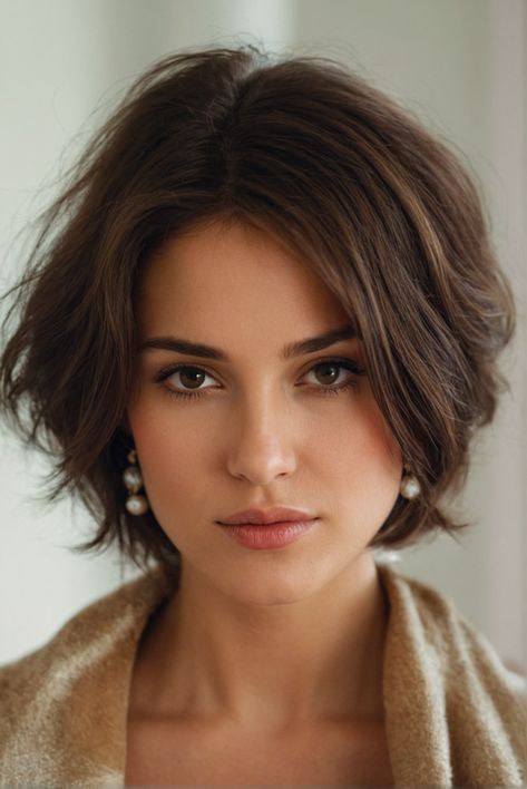 Transform your look with a sophisticated bob haircut that exudes confidence and style Jawbone Length Bob, Ladies Short Hair, Haircuts For Ladies, Mom Haircuts, Curly Pixie Haircuts, Short Hair Hairstyles, Shaggy Bob, Hair Styles For Women, Hair Inspiration Short