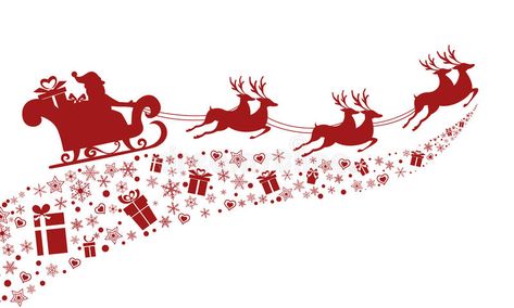 Red Silhouette, Snow Vector, Muslim Holidays, Flying Reindeer, Circle Infographic, Reindeer Sleigh, Clever Business Cards, School Board Decoration, Reindeer And Sleigh