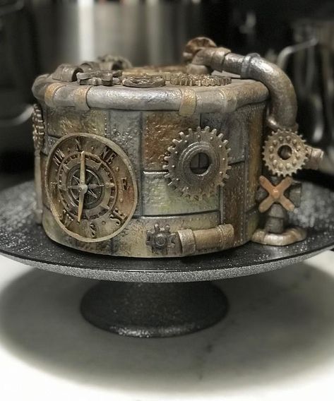 Steampunk Cake Birthday, Steam Punk Cake, Steampunk Cake Ideas, Steampunk Party Food, Steampunk Party Ideas, Steampunk Party Decorations, Steam Punk Party, Steampunk Cakes, Steampunk Wedding Cake