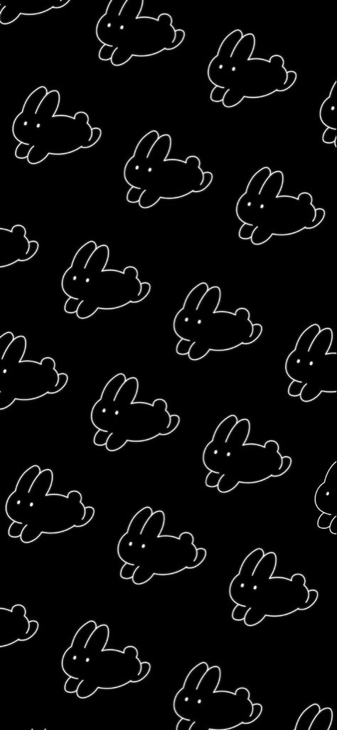 Black Rabbit Wallpaper, Black Bunny Wallpaper, Rabbit Wallpaper, Black Bunny, Bunny Wallpaper, Minimalist Wallpaper, Iphone Wallpaper, Black And White, Collage