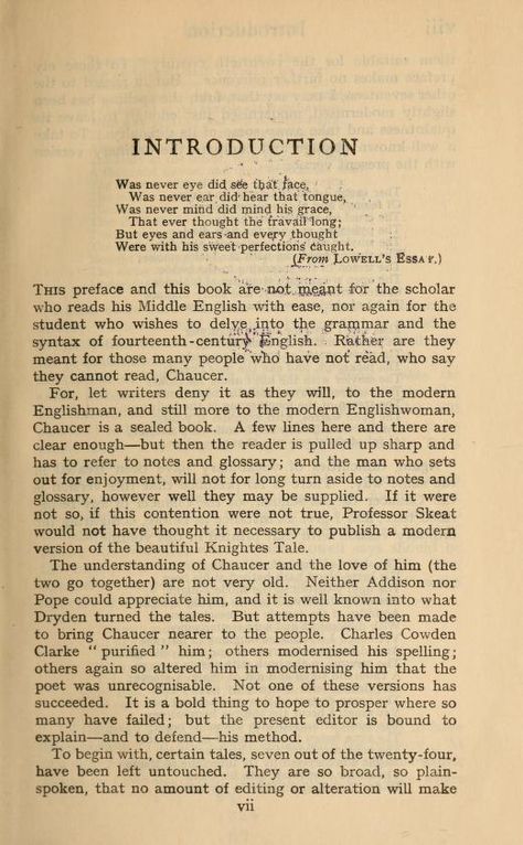 Chaucer's Canterbury tales for the modern reader : Chaucer, Geoffrey, d. 1400 : Free Download, Borrow, and Streaming : Internet Archive The Canterbury Tales Book, Chaucer Canterbury Tales, Ornamental Border, Geoffrey Chaucer, Literary Text, Canterbury Tales, Middle English, Charlotte Mason, English Book