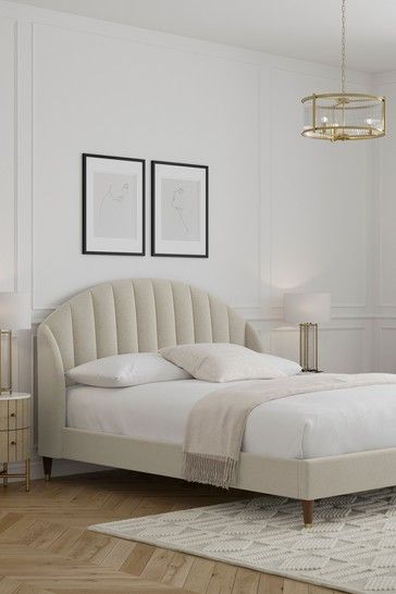 Stella Bed, Panelled Headboard, Grey Bed Frame, Ottoman Storage Bed, Upholstered Daybed, Cama King, Velvet Bed, Bed Frame With Storage, Upholstered Bed Frame