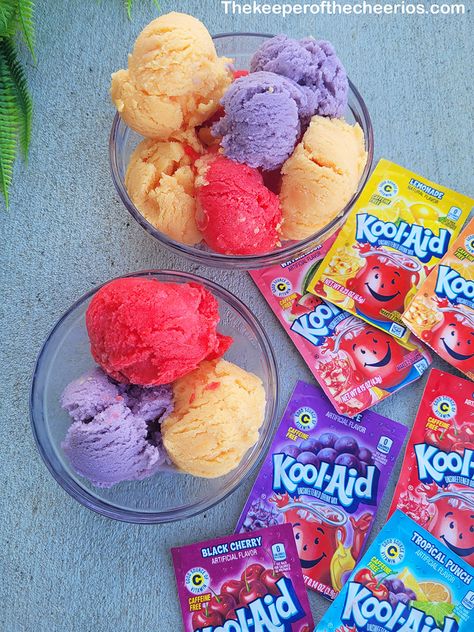 Sherbet Recipes, Frozen Treats Recipes, Homemade Ice Cream Recipes, Cold Treats, Popsicle Recipes, Candy Chocolate, Candy Bars, Ice Creams, Kool Aid