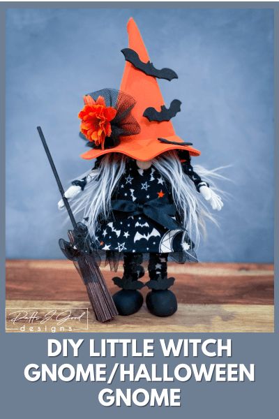 No Sew Gnome, Easy Outdoor Halloween Decorations, Witch Gnome, Gnome Diy, Diy Gnome, Gnome Tutorial, Halloween Craft Projects, Ghost Diy, Halloween Gnome