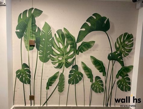 Painting Decor Ideas, Cute Painting, Creative Wall Painting, Garden Mural, Interactive Walls, Diy Wall Painting, Wall Painting Decor, Wall Murals Painted, Door Murals