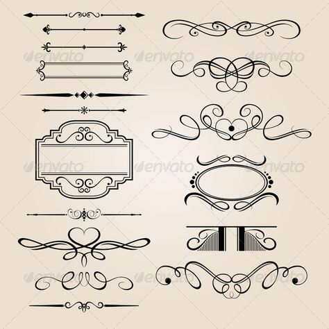 border design element for your design content Bord Design, Dark Wood Background, Vector Border, Page Decoration, Images Vintage, Decorative Borders, Scroll Design, Vector Clipart, Photo Images