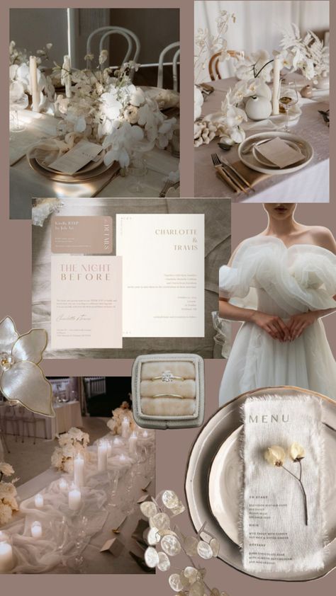 Ethereal Romantic, Wedding Collage, Low Centerpieces, Ethereal Wedding, Wedding Set Up, Wedding Dinner, Wedding Mood Board, Wedding Table Settings, Church Decor