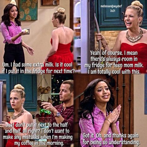 Melissa & Joey on Instagram: “- I need help! Okay I made another editing ig and it's for multiple different shows I like! It's @bestofshows and I already have a few…” Melissa And Joey, Mom Milk, Melissa & Joey, Need Help?, Show Me, Milk, Tv