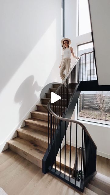 Sacha and Melissa Leclair on Instagram: "Stairway to modernity ✨We couldn’t be more thrilled how the staircase in our #ldchicagoproject turned out! Stay tuned for the full tour soon! ☺️" The Staircase, The Apartment, Stay Tuned, House Interior, Cabin, Apartment, Turn Ons, On Instagram, Instagram