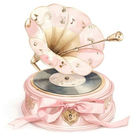 Roblox Textures, Coquette Music, Pastel Pink Icons:), Vintage Music Box, Music Box Ballerina, Logo Online Shop, Girl In Paris, Floral Cards Design, Music Box Vintage