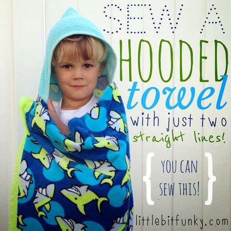 Summer Sewing Patterns, Diy Sy, Kids Robes, Sewing Projects Free, Summer Sewing, Hooded Towels, Sew Ins, Beginner Sewing Projects Easy, Fabric Purses