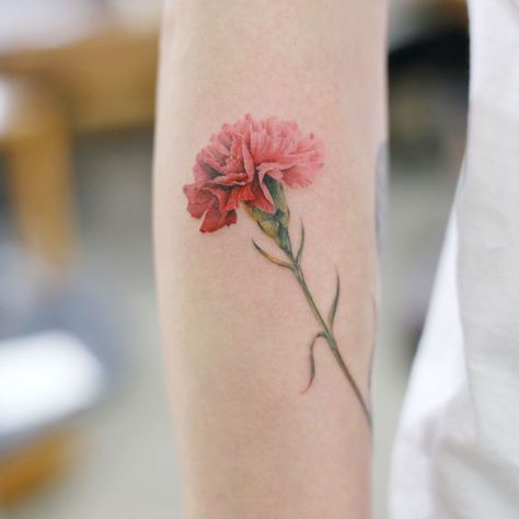 160+ Best Carnation Flower Tattoo Designs With Meanings (2023) Flower Forearm Tattoo, Forearm Tattoo Designs, Carnation Flower Tattoo, Wildflowers Tattoo, Carnation Tattoo, Shape Tattoo, Forearm Tattoo Design, Muster Tattoos, Mandala Tattoo Design