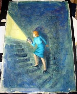 rudi napi Nancy Drew Sleuth: Nancy Drew Hidden Staircase Painting & Book Stand Hidden Staircase, Nancy Drew Mystery Stories, Painted Staircases, Nancy Drew Books, Mystery Stories, Hardy Boys, Childhood Books, Wibbly Wobbly Timey Wimey Stuff, Pulp Art