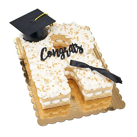 Grad Letter Cake | Publix Super Markets Graduation Number Cake, Letter Cake, Number Cake, Graduation Cake, Number Cakes, Bakery Cakes, Delivery Groceries, Dessert Table, Cake Ideas