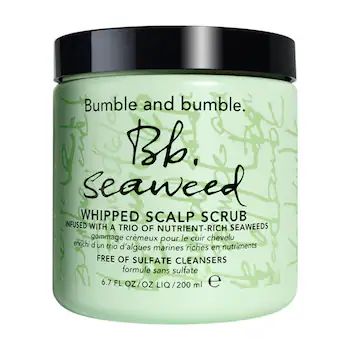 Seaweed Whipped Scalp Scrub - Bumble and bumble | Sephora #pinteresthair #hairgoals #behindthechair #modernsalon #hairinspo #balayage #pinterest #hair #pinterestinspired #hairstyles #hairtransformation #hairstylist #beauty #foilayage #hairideas #pinterestideas #blonding #pinterestwin #hairpainting #hairstyle #pinterestaesthetic #haircolor Air Dry Cream, Exfoliate Scalp, Sea Salt Scrubs, Sea Kelp, Dead Sea Salt, Scalp Scrub, Exfoliating Scrub, Bumble And Bumble, Salt Scrub