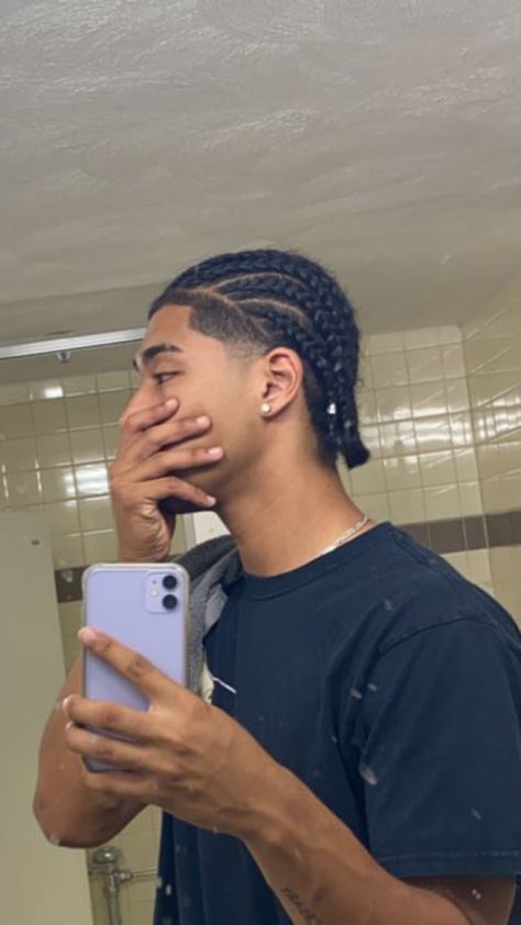 Best Braids For Men, Low Taper Cornrows Men, Braids On Mexican Hair, Mexican Braids Men, Latino Braids, Taper Cornrows, Black Men With Braids, Braids For Black Hair Men, 6 Cornrow Braids Men