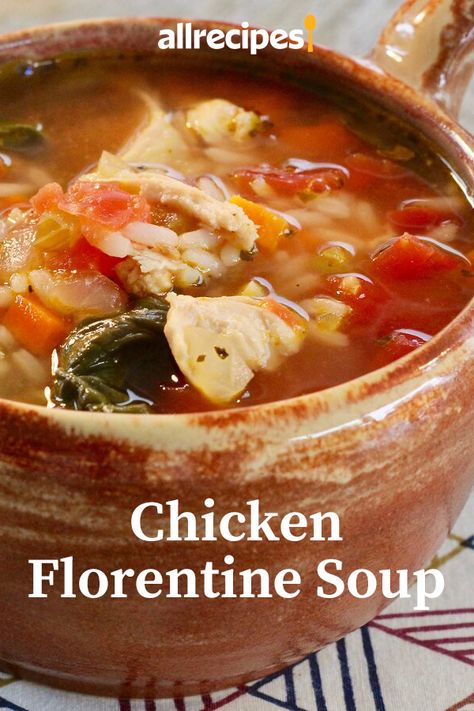 Jennifer Goodwin, Tomato Florentine Soup, Chicken Florentine Soup, Florentine Soup, Homemade Vegetable Broth, Florentines Recipe, Best Potato Soup, Bean Chili Recipe, Chicken Florentine