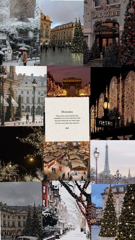 christmas in paris eiffel tower city snow lights people trees baubles christmas decs Paris In December Aesthetic, Christmas Wallpaper Paris, Paris In Christmas, Paris Christmas Aesthetic, Christmas In Paris Aesthetic, Snowy Paris, Paris At Christmas, Paris Aesthetic Wallpaper, Paris In December