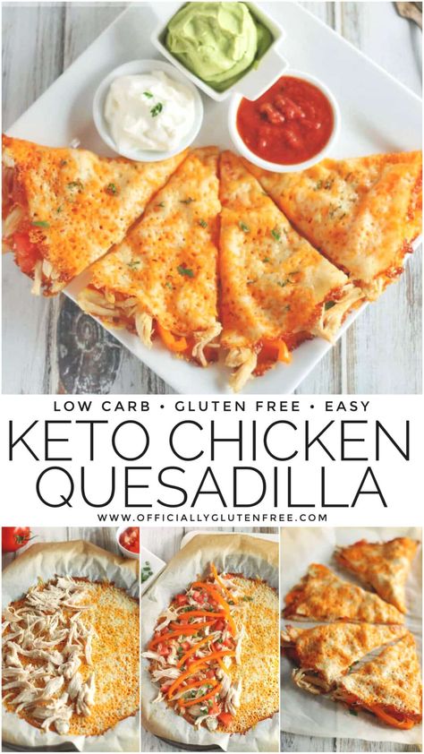 The Best Keto Chicken Quesadilla Recipe | Easy Keto Quesadilla Chicken Quesadilla Recipe Easy, Keto Chicken Quesadilla, Keto Quesadilla, Quesadilla Recipes Easy, Chicken Quesadilla Recipe, Quesadilla Recipe, Breakfast Low Carb, Keto Cheese, Keto Cooking