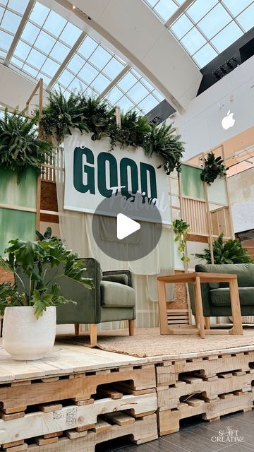 THE SHIFT CREATIVE | Creative Design Studio on Instagram: "The end result of this backdrop is 🤌🏼✨

We are so obsessed with how this backdrop turned out for the Good Festival in the @westfieldtopanga mall! 

Like, comment and save this post if you want to see more transformations like these! 🤎

#theshiftcreative #creativedirector #installations #installationdesign #backdropdecoration #backdropdesign" Creative Design Studio, The Shift, Backdrop Design, Installation Design, Backdrop Decorations, Creative Director, Creative Design, See More, The Good