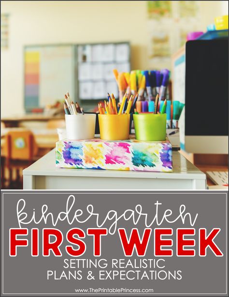 Planning for the first week back to school in Kindergarten can be tough. Read on to learn about setting realistic expectations for the first week of Kindergarten. Implementing a few key tips and back to school activities in your lesson plans will help you conquer the first week of school. These simple tips and tricks can help you build a strong foundation for a great school year! Kindergarten Expectations, First Days Of Kindergarten, Recess Rules, First Week Of Kindergarten, Kindergarten Schedule, Kindergarten Technology, Quiet Time Activities, First Week Of School, First Day School