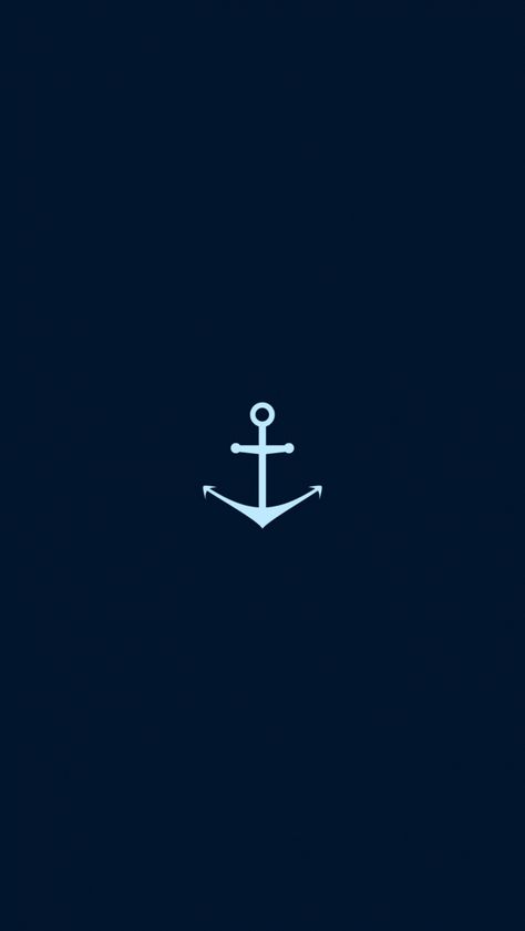 Download free HD wallpaper from above link! #minimal #anchor #sea Anchor Wallpaper Iphone, Anchor Aesthetic, Anchor Wallpaper, Marines Logo, Sea Anchor, Navy Day, Anchor Logo, Dark Blue Wallpaper, Android Phone Wallpaper