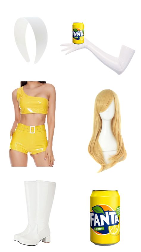 #fanta #yellow #costume #cosplay #rave #outfit #coachella Yellow Rave Outfit, Outfit Coachella, Yellow Costume, Rave Outfit, Costume Cosplay, Rave Outfits, Lemon, Yellow