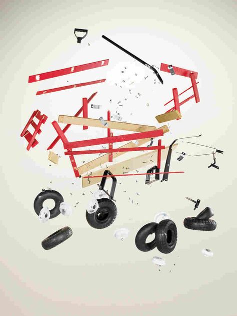 Things Come (Very, Very) Apart : The Picture Show : NPR Todd Mclellan, Adrian Martinez, Development Logo, Exploded View, Household Objects, Take Apart, Pull Apart, White Backdrop, Commercial Photographer