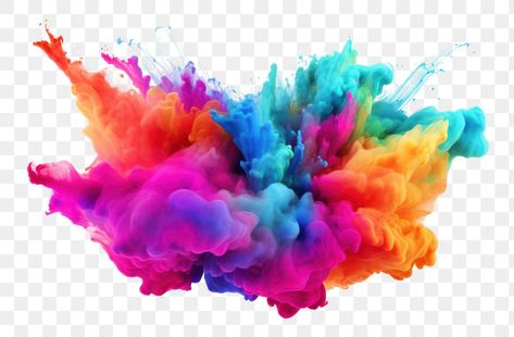 Holi Png, Blue Explosion, Backgrounds White, Splash Png, Rainbow Explosion, Graphic Design University, Paint Splash Background, Graphic Design Newspaper, Graphic Design School