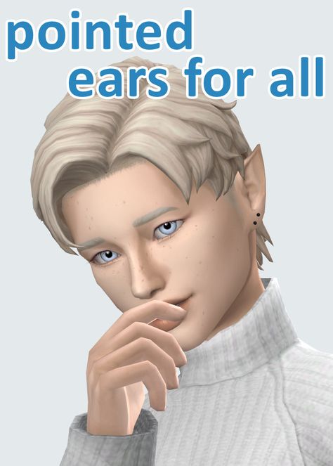 Elf Ear Preset Sims 4, Sims 4 Elf Ears Presets, Sims 4 Cc Elven Ears, Sims 4 Ear Slider, Pointy Ears Sims 4 Cc, Sims4 Elf Ears, Sims 4 Pointy Ears, Sims 4 Cc Pointed Ears, Sims 4 Cc Maxis Match Elf Ears