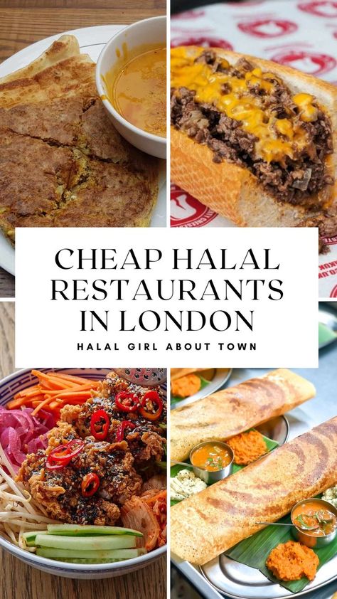 A list of affordable halal restaurants in London. Halal Food Places In London, Halal Food London, Halal Restaurant London, Food Places In London, Halal Desserts, London Places To Eat, Gluten Free London, Halal Restaurant, Breakfast On A Budget