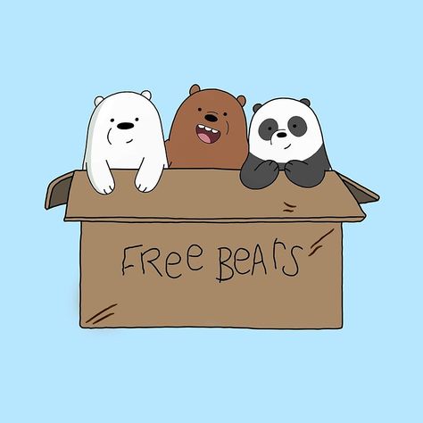 We Are Bears, Ice Bears, We Bear, Artist Aesthetic, We Bare Bears, Bare Bears, Bear Wallpaper, Case Design, Painting Art Projects