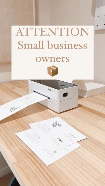 Small Business Printer, Thermal Label Printer Ideas, Thermal Printer Stickers Small Business, Food Label Design Stickers Packaging Ideas, Thermal Printer Sticker Ideas, Thermal Printer Ideas, Printer For Small Business, Business Office Ideas, Futuristic Bedroom