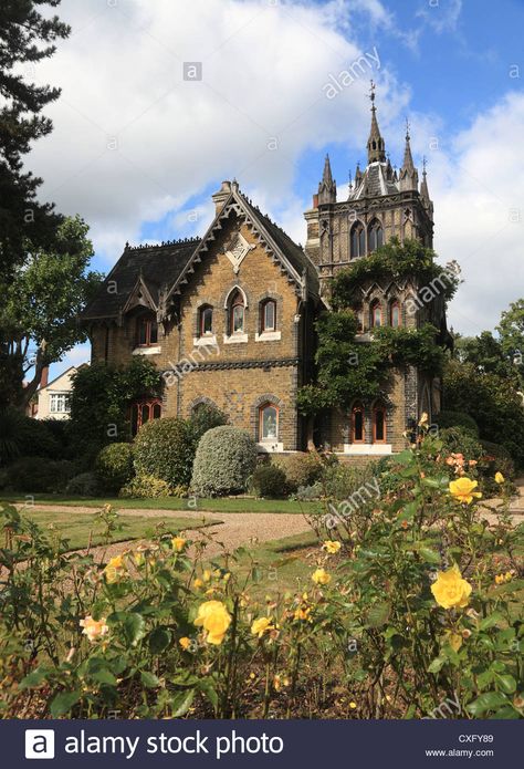 Holly Village Victorian Gothic houses at Highgate London England Stock Photo Gothic Village, Holly Village, Gothic Houses, Victorian Gothic House, Fantasy Homes, Victorian Architecture, Victorian Houses, Beautiful Dream, Gothic House