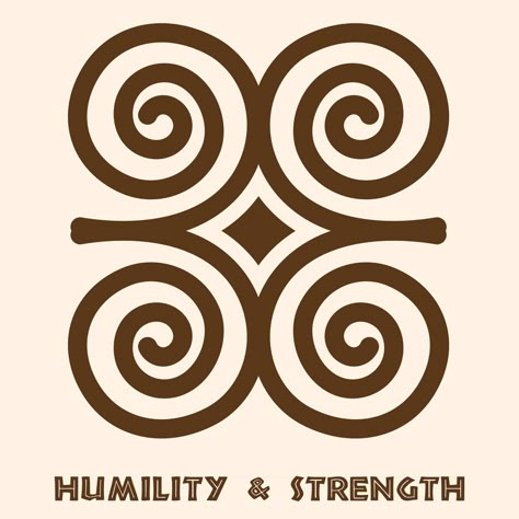 "The strength of a ram lies in its horn”  stands for humility and strength. Humility Tattoo Symbols, Humility Symbol, African Spirituality Tattoo, Humility Tattoo, Andikra Symbol, Ram Symbol, African Adinkra Symbols, Strength Symbol, Symbols Of Strength Tattoos