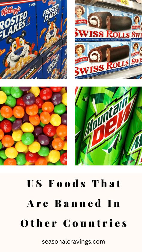 Making smart food choices should be easier! Unfortunately, many American foods contain chemicals and additives that are known to cause diseases and health conditions. Here are some foods that have been banned in other countries but are still the norm in the US. Food Chemicals To Avoid, Food With No Preservatives, Non Bioengineered Food List, Banned Foods In Other Countries, Food Banned In Other Countries, Foods That Are Bad For You, Food Ingredients To Avoid, Toxic Food Ingredients, Msg Free Foods List