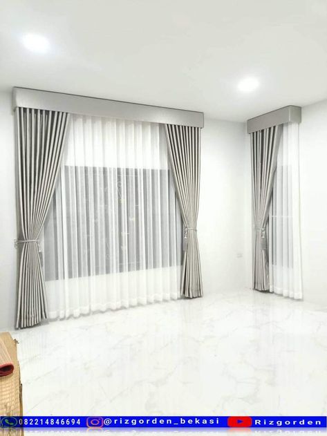 Langsir Ruang Tamu Modern, Blonde Hair Curtain Bangs, Short Hair Curtain Bangs, Curtain Ideas For Living Room, Curtain Interior, Bangs Curtain, Living Room Curtain, Modern Apartment Living Room, Bungalow Style House Plans