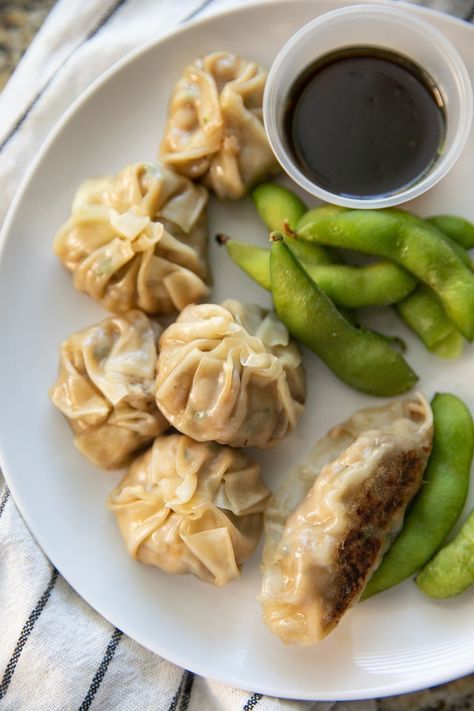 Macro Friendly Chicken And Dumplings, Chicken Potstickers, Chicken Gyoza, Dumpling Sauce, Soup Mixes, Onion Soup Mix, The Bomb, Ground Chicken, Chicken And Dumplings