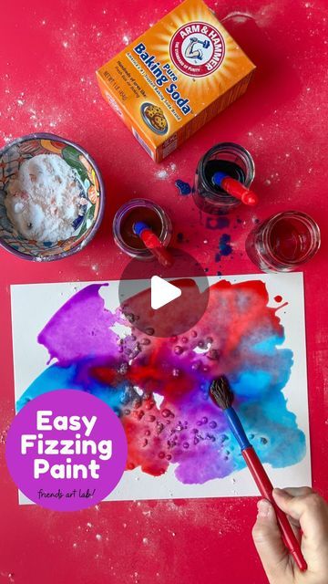 Kristian Klebofski, M.Ed. • Friends Art Lab on Instagram: "Just when you thought, “That’s it. Baking soda and vinegar can’t get any cooler!” ✨this happens✨

This is an easy and relatively non-messy science-meets-art activity that wows.

And, this was one of my most favorite centers to set up for the preschoolers and to let them run wild with it. 

Shrieks of excitement. 

Color mixing.

FIZZY BUBBLES!

However…did it sometimes evolve into pure chaos of fingerpainting and kids asking for 12 additional cups of baking soda AND 12 additional cups of vinegar and kids who went home with little rainbow hands? Sure did, and that’s when I knew I did my very best work. 😉 💕

#amomentwithfriends #bakingsodaandvinegar #scienceart #easyscienceforkids #preschoolart #kindergartenart #toddlerart #science Baking Soda And Vinegar Activities, Baking Soda Art, Messy Science, Valentines Kids, Baking Soda And Vinegar, Science Camp, Steam Activities, Friends Art, Art Activity