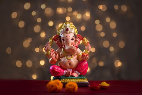 Download more Premium stock photos on Freepik Dancing Ganesha, Red Space, Ganesha Idol, Happy Ganesh Chaturthi Images, Lord Murugan Wallpapers, Baby Ganesha, Ganesh Chaturthi Images, Ganesh Photo, Christmas Scenery