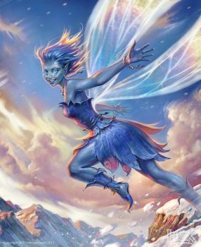 Bluebell Pixie by Igor-Grechanyi Chapter Opener, Artstation Illustration, Fairy Drawings, Pixies Fairies, Pathfinder Rpg, Fairy Pictures, Fairy Artwork, Dungeons And Dragons Characters, Mythological Creatures