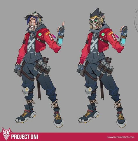 Hicham Habchi on Instagram: "Finally, I can share more art for ONi, a project I worked on for a year. This included a lovely experience leading a new IP’s character style and vision.  Project ONI was a top-down tactical shooter set in a near-future world, designed to be cross-platform.  My role here was to lead the character style and vision of the ONI game. Unfortunately, the game was canceled.  Credits to @kse332 @dashianart @maurobelfiore.art @ashton.li @coreyshills and @envarstudio for some of the concept work shown in the lineup and key art!   #art #characterdesign #artstyle" Hicham Habchi, Cyberpunk Concept Art, New Superheroes, Character Turnaround, Scene Drawing, Starship Design, Key Art, Cyberpunk Character, Concept Art Character