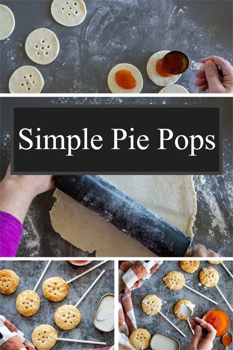 Pie Dough Recipe, Pie Pops, How To Make Pie, Easy Pie, Pastry Flour, Pie Dough, On A Stick, Dough Recipe, A Stick