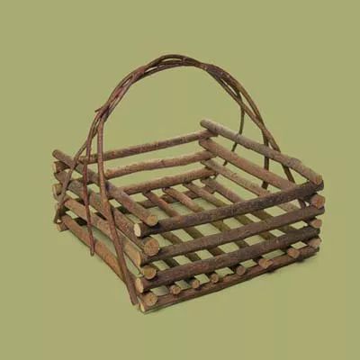 Create a Rustic, Wicker-Filled Porch - This Old House Twig Basket, Willow Furniture, Twig Furniture, Twig Crafts, Home Decor Sites, Porch Table, Twig Art, Dry Branch, Rustic Porch