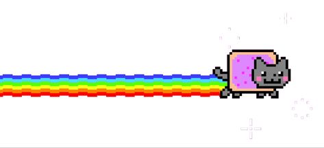 Animated Header Gif, Scenecore Gif, Nyan Cat Gif, Divider Gif, Gif Youtube, Nya Cat, Music Gif, Cat Banner, Rainbow Gif