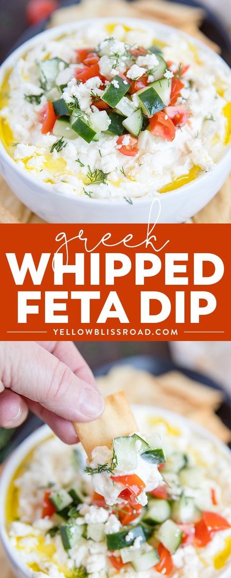 Keto Spreads, Yogurt Dips, Feta Cheese Dip, Whipped Feta Dip, Appetizers Easy Dips, Gf Meals, Greek Appetizers, Greek Gyros, Savoury Snacks