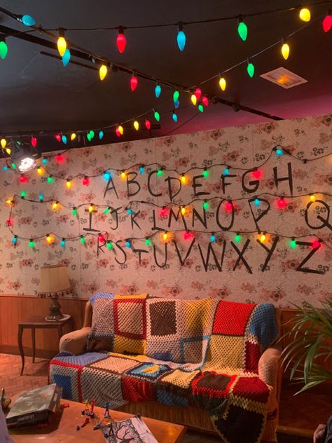 Stranger Things Home Decor, Stranger Things Birthday Decorations, Stranger Things Decoration, Stranger Things Decor, Stranger Things Birthday Party, Stranger Things Birthday, Stranger Things Party, Stranger Things Halloween Party, Stranger Things Lights