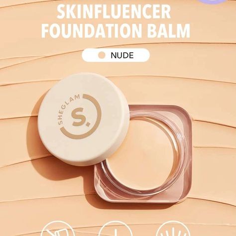 Sheglam Foundation Balm, Sheglam Concelear, Sheglam Foundation, Foundation Balm, Full Coverage Foundation, Makeup Skin Care, Makeup Products, Skin Makeup, Best Makeup Products